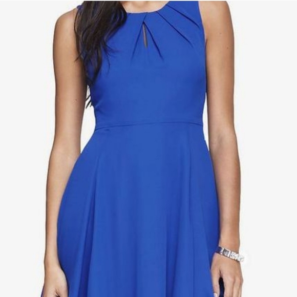 Royal Blue Express Keyhole Dress Size 0 - Picture 3 of 4